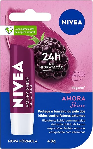 Hidratante Labial Amora Shine NIVEA