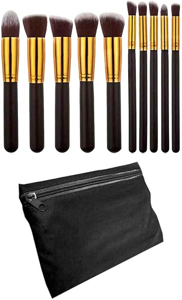 Kit 10 Pincéis Maquiagem Profissional TUMAKOU